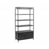 Sunpan Norwood Bookcase - Angled View - Sunpan Norwood Bookcase - Angled View
