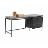 Sunpan Norwood Desk - Angled with Decor - Sunpan Norwood Desk - Angled with Decor