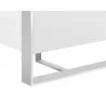  Sunpan Dalton Sideboard in High Gloss White and Stainless Steel Frame  - Leg Frame Edge -  Sunpan Dalton Sideboard in High Gloss White and Stainless Steel Frame  - Leg Frame Edge