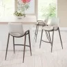 Zuo Modern Desi Counter Stool in Beige and Walnut - Lifestyle 2 - Zuo Modern Desi Counter Stool in Beige and Walnut - Lifestyle 2