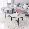 Zuo Modern Davis Coffee Table Set in White and Black - Lifestyle