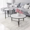 Zuo Modern Davis Coffee Table Set in White and Black - Lifestyle - Zuo Modern Davis Coffee Table Set in White and Black - Lifestyle
