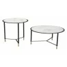 Zuo Modern Davis Coffee Table Set in White and Black - Front View - Zuo Modern Davis Coffee Table Set in White and Black - Front View