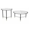 Zuo Modern Davis Coffee Table Set in White and Black - Side Angled - Zuo Modern Davis Coffee Table Set in White and Black - Side Angled