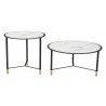 Zuo Modern Davis Coffee Table Set in White and Black - Front View