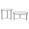 Zuo Modern Davis Coffee Table Set in White and Black - Front View - Zuo Modern Davis Coffee Table Set in White and Black - Front View