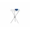 Cher Side Table - Nickel - Angled - Cher Side Table - Nickel - Angled