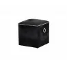 SUNPAN Phoebe Ottoman - Black, Side view - SUNPAN Phoebe Ottoman - Black, Side view