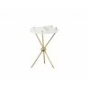 Cher Side Table - Brass - Angled - Cher Side Table - Brass - Angled