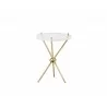 Cher Side Table - Brass - Front - Cher Side Table - Brass - Front