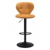 Zuo Modern Salem Barstool in Yellow - Front