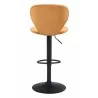 Zuo Modern Salem Barstool in Yellow - Back View - Zuo Modern Salem Barstool in Yellow - Back View