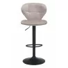 Zuo Modern Salem Barstool in Gray - Front - Zuo Modern Salem Barstool in Gray - Front