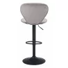 Zuo Modern Salem Barstool in Gray - Back View - Zuo Modern Salem Barstool in Gray - Back View