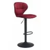 Zuo Modern Salem Barstool in Red - Angled View - Zuo Modern Salem Barstool in Red - Angled View