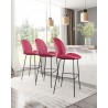 Zuo Modern Miles Barstool in Red - Lifestyle 2