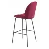 Zuo Modern Miles Barstool in Red - Back Angled - Zuo Modern Miles Barstool in Red - Back Angled