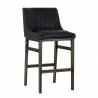 Sunpan Halden Barstool in Vintage Black - Angled View - Sunpan Halden Barstool in Vintage Black - Angled View