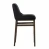 Sunpan Halden Barstool in Vintage Black - Side View - Sunpan Halden Barstool in Vintage Black - Side View