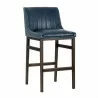 Sunpan Halden Barstool in Vintage Blue - Angled - Sunpan Halden Barstool in Vintage Blue - Angled