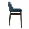 Sunpan Halden Barstool in Vintage Blue - Side View - Sunpan Halden Barstool in Vintage Blue - Side View