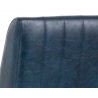 Sunpan Halden Barstool in Vintage Blue - Seat Back Close-up
