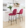Zuo Modern Miles Counter Stool in Red - Lifestyle 2
