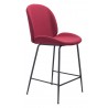 Zuo Modern Miles Counter Stool in Red - Angled