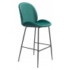 Zuo Modern Miles Barstool in Green - Angled View