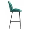 Zuo Modern Miles Barstool in Green - Side - Zuo Modern Miles Barstool in Green - Side