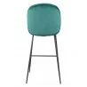 Zuo Modern Miles Barstool in Green - Back View - Zuo Modern Miles Barstool in Green - Back View