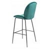 Zuo Modern Miles Barstool in Green - Back Angled