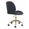 Zuo Modern Miles Office Chair Black - Angled - Zuo Modern Miles Office Chair Black - Angled