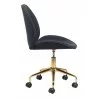 Zuo Modern Miles Office Chair Black - Side - Zuo Modern Miles Office Chair Black - Side