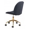 Zuo Modern Miles Office Chair Black - Back Angled