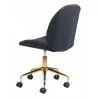 Zuo Modern Miles Office Chair Black - Back Angled - Zuo Modern Miles Office Chair Black - Back Angled