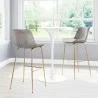 Zuo Modern Tony Barstool in Gray and Gold - Lifestyle 2 - Zuo Modern Tony Barstool in Gray and Gold - Lifestyle 2