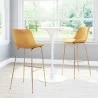 Zuo Modern Tony Barstool in Yellow and Gold - Lifestyle 2 - Zuo Modern Tony Barstool in Yellow and Gold - Lifestyle 2