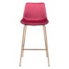 Zuo Modern Tony Barstool in Red and Gold - Front