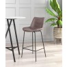 Zuo Modern Byron Barstool in Brown - Lifestyle