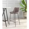Zuo Modern Byron Barstool in Brown - Lifestyle - Zuo Modern Byron Barstool in Brown - Lifestyle