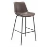 Zuo Modern Byron Barstool in Brown - Angled - Zuo Modern Byron Barstool in Brown - Angled