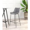 Zuo Modern Byron Barstool in Gray - Lifestyle