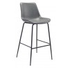 Zuo Modern Byron Barstool in Gray - Angled