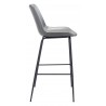 Zuo Modern Byron Barstool in Gray - Side