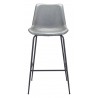 Zuo Modern Byron Barstool in Gray - Front