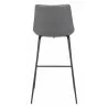 Zuo Modern Byron Barstool in Gray - Back View - Zuo Modern Byron Barstool in Gray - Back View