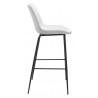 Zuo Modern Byron Barstool in White - Side
