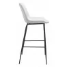 Zuo Modern Byron Barstool in White - Side - Zuo Modern Byron Barstool in White - Side