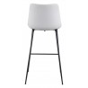 Zuo Modern Byron Barstool in White - Back View
